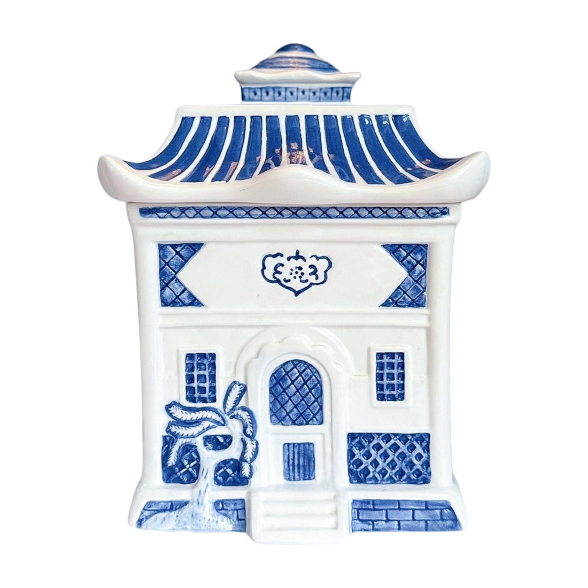 Vintage Blue Willow Pagoda