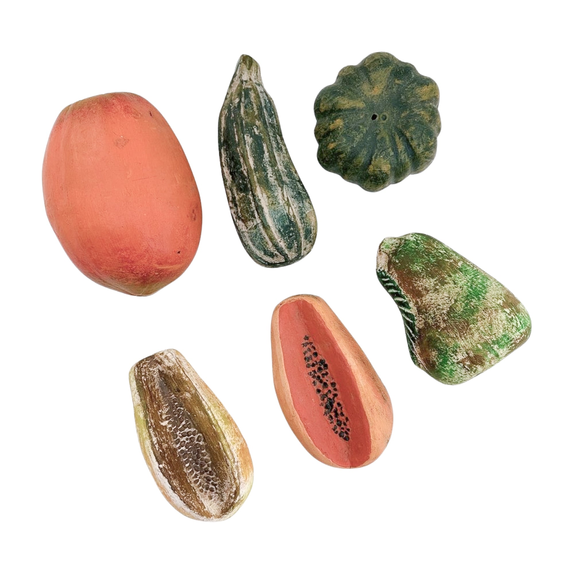 Vintage Mexican Stone Fruit and Tray