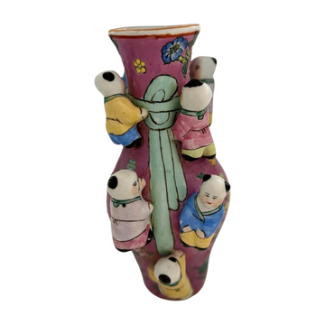 Famille Rose Fertility Vase