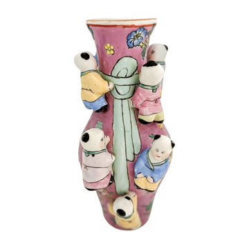 Famille Rose Fertility Vase