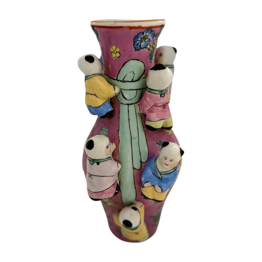 Famille Rose Fertility Vase