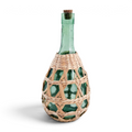 Vintage Woven Glass Bottles (Set of 3)