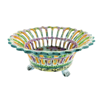 Vintage Portuguese Reticulated Bowl