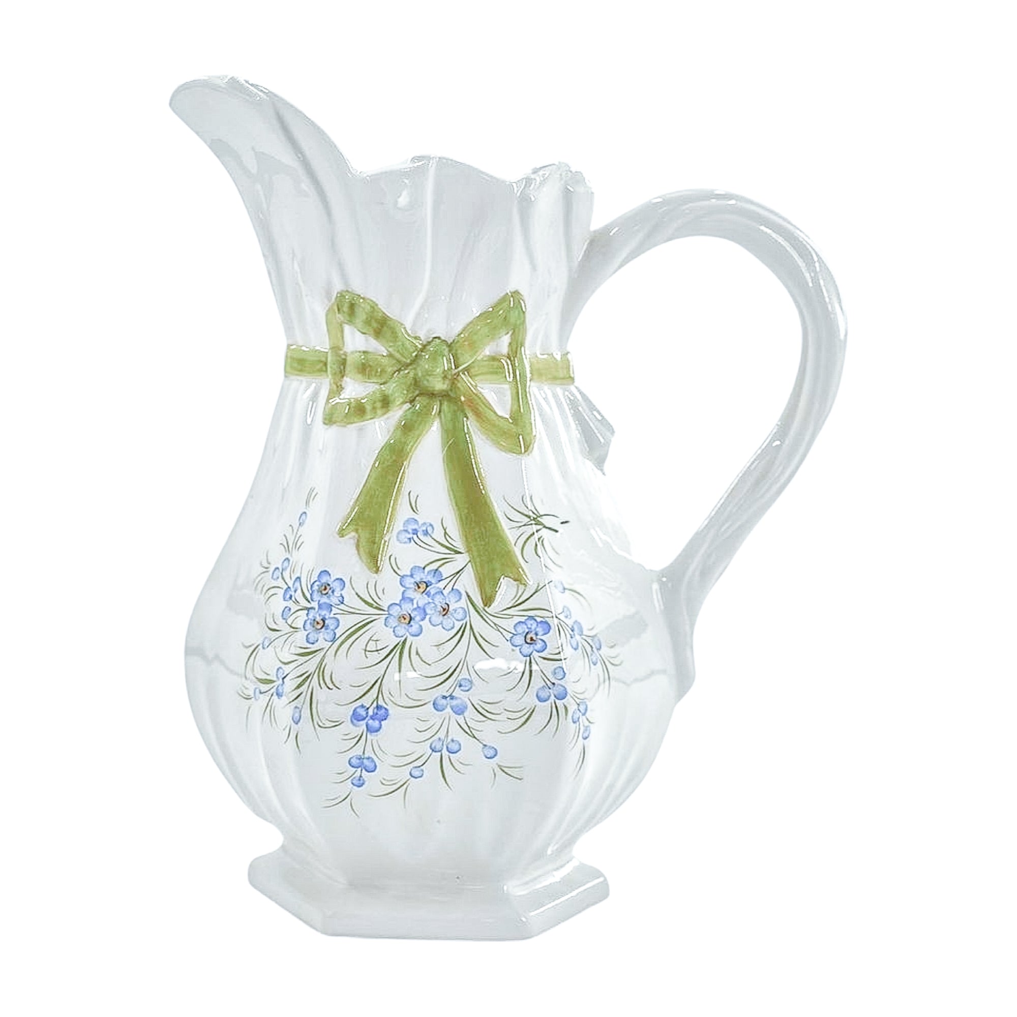 Vintage Ceramic Bow Pitcher