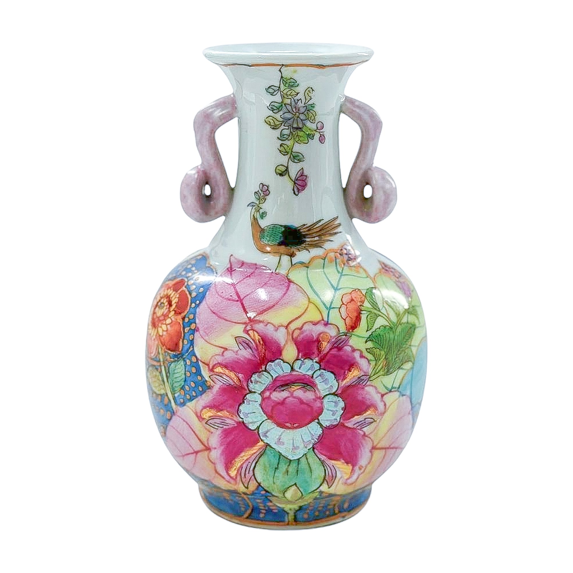 Vintage Tobacco Leaf Vase