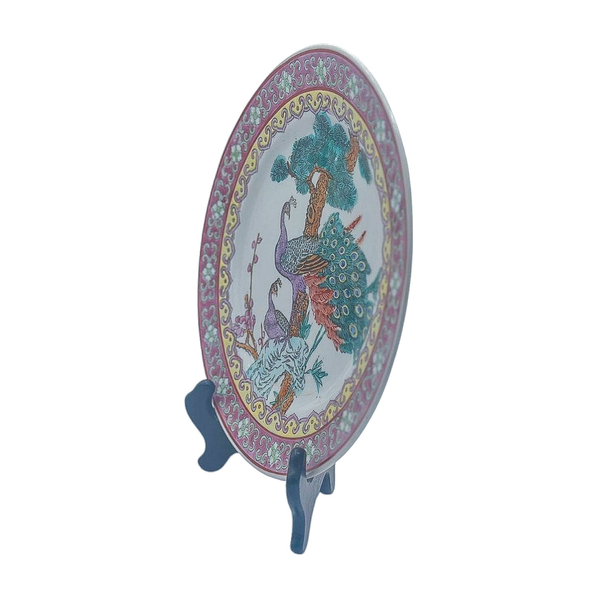 Vintage Asian Peacock Plate