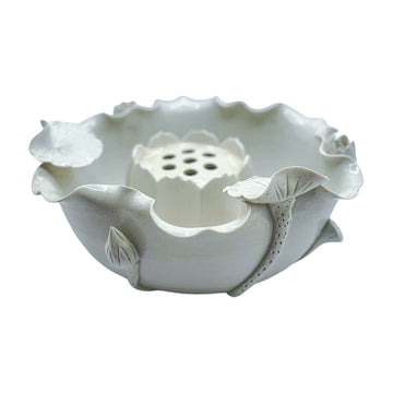 Antique Blanc de Chine Lotus Bowl