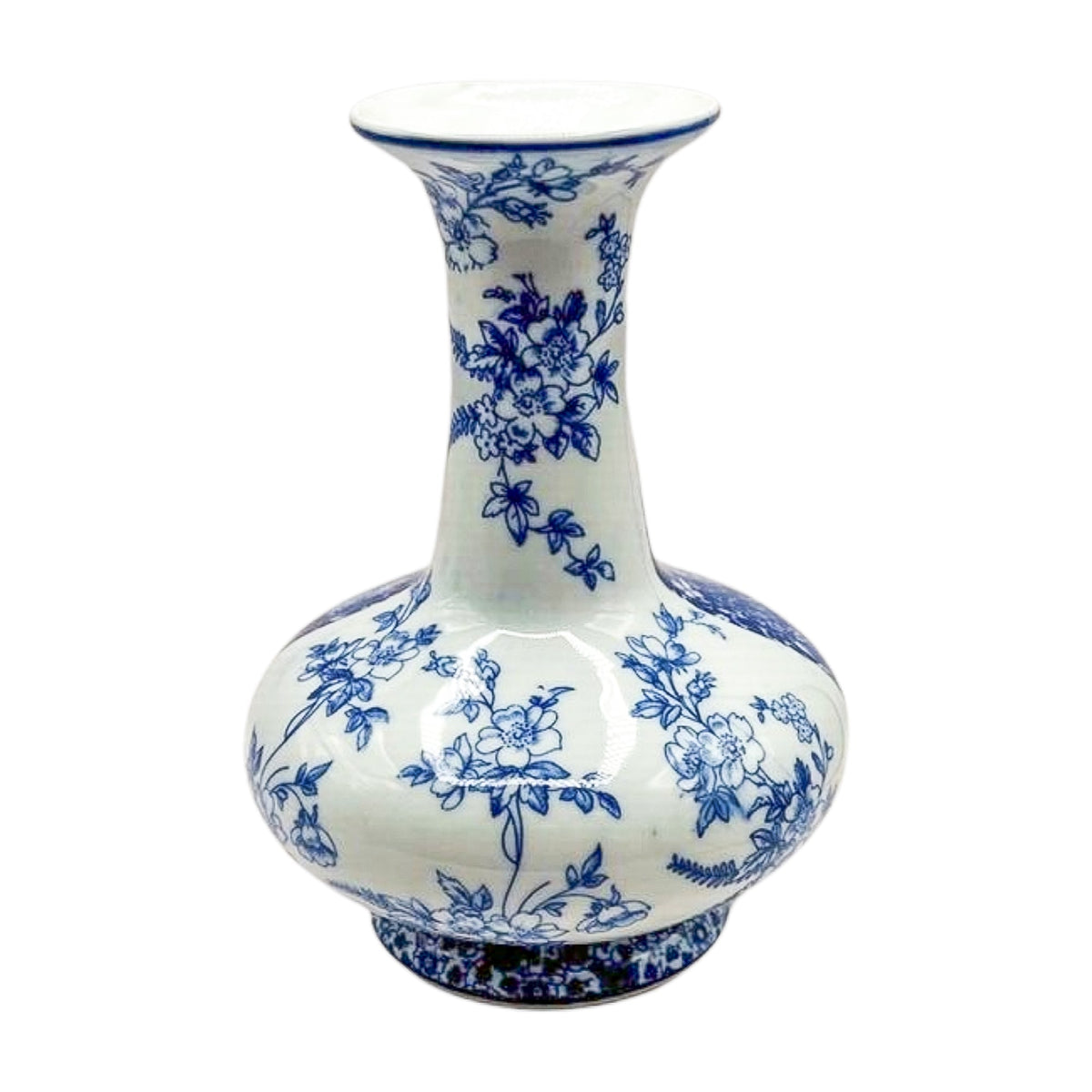 Vintage Blue & White Divided Vase