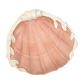 Fitz and Floyd Shell Dish | Coral Glaze with Cream Edge