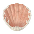 Fitz and Floyd Shell Dish | Coral Glaze with Cream Edge