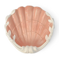 Fitz and Floyd Shell Dish | Coral Glaze with Cream Edge