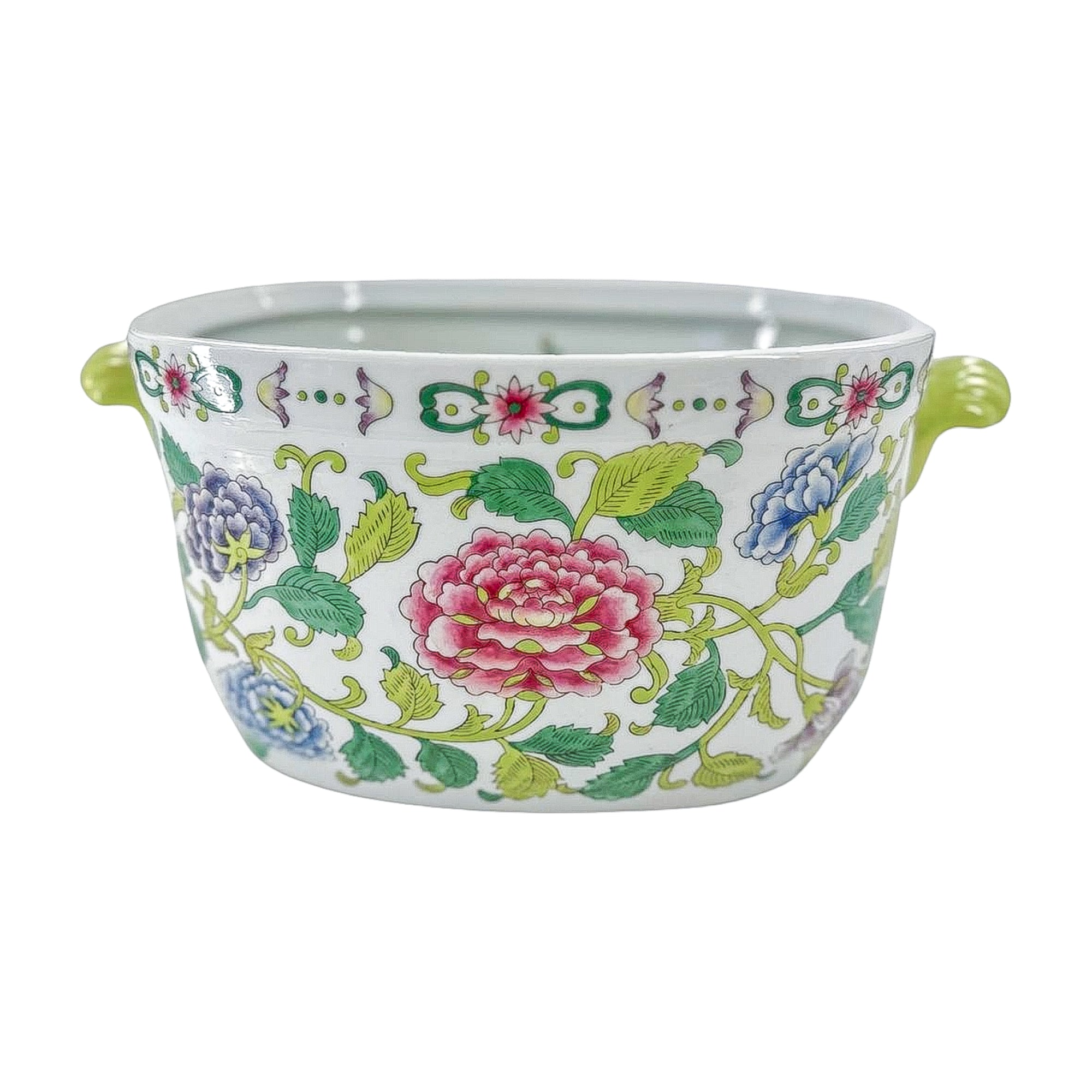 Vintage Famille Rose Cachepot
