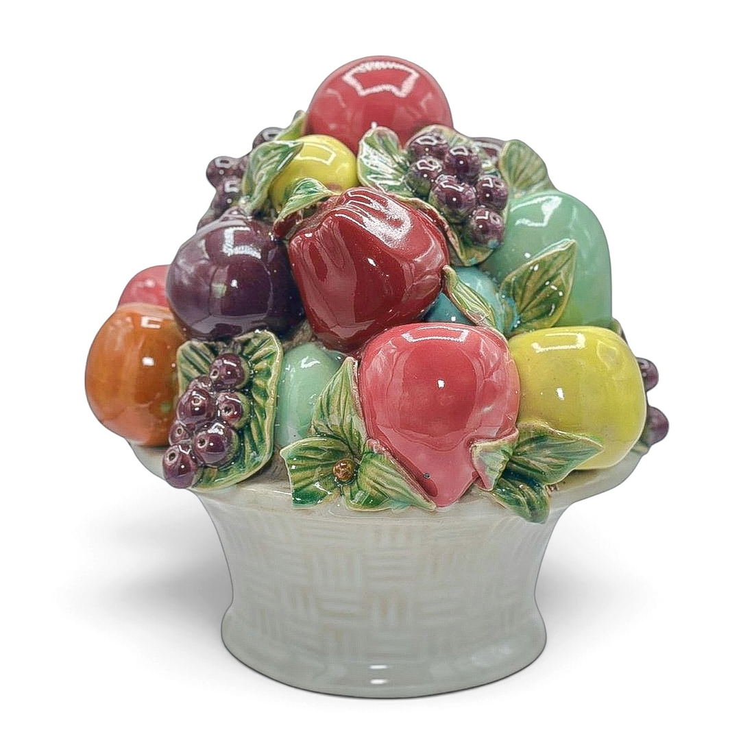 Vintage Ceramic Fruit in Basket