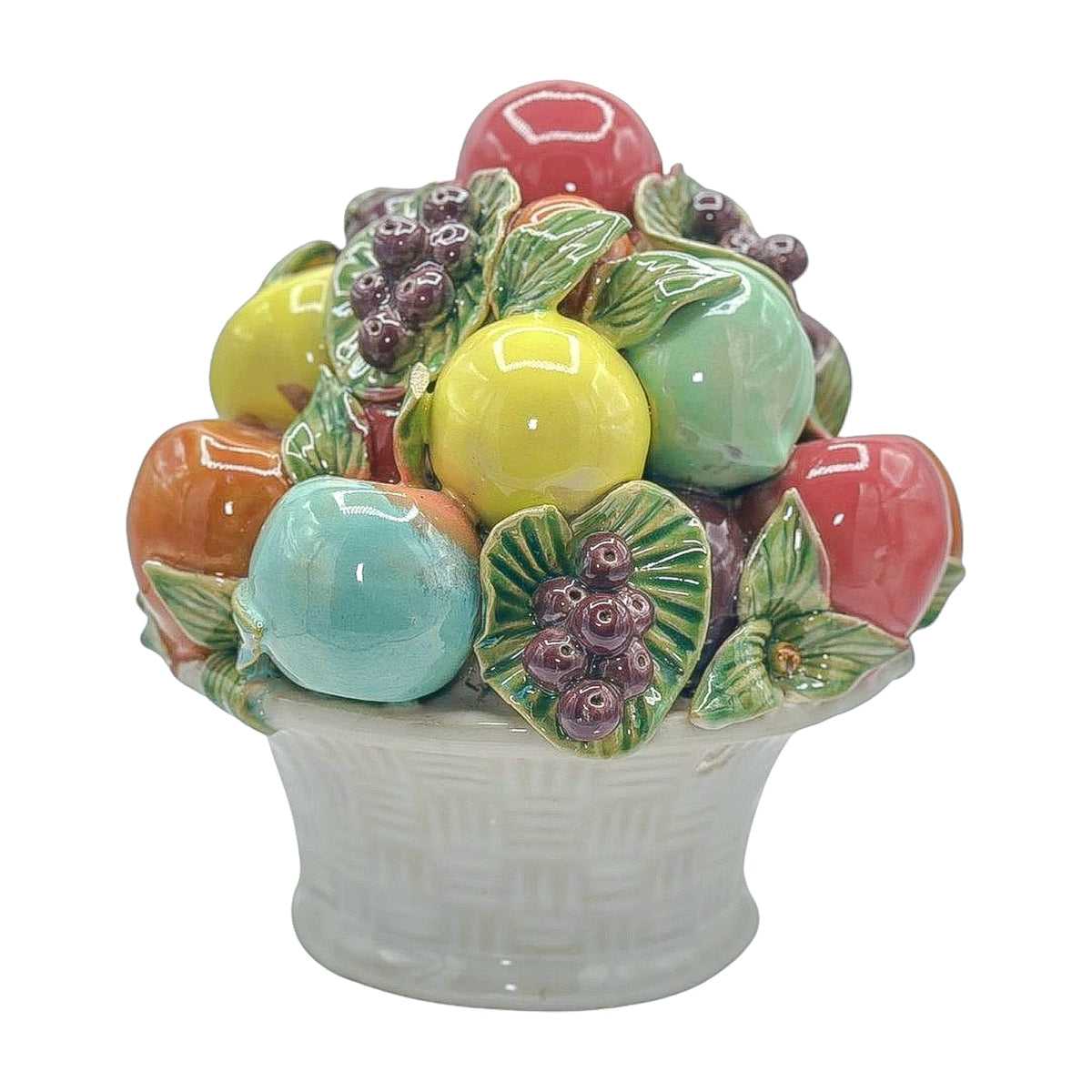 Vintage Ceramic Fruit in Basket