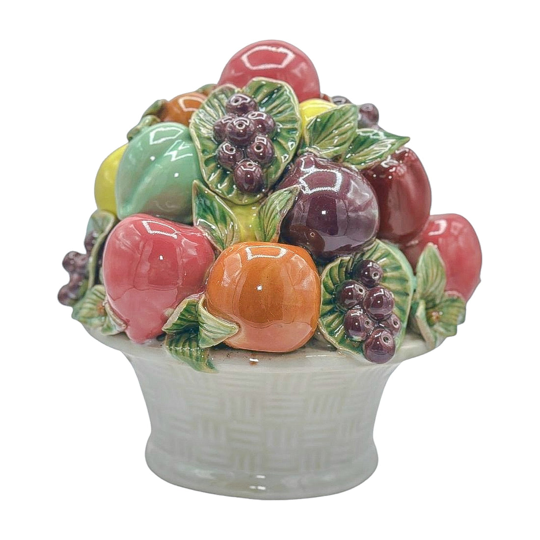 Vintage Ceramic Fruit in Basket