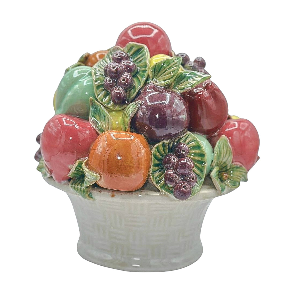 Vintage Ceramic Fruit in Basket