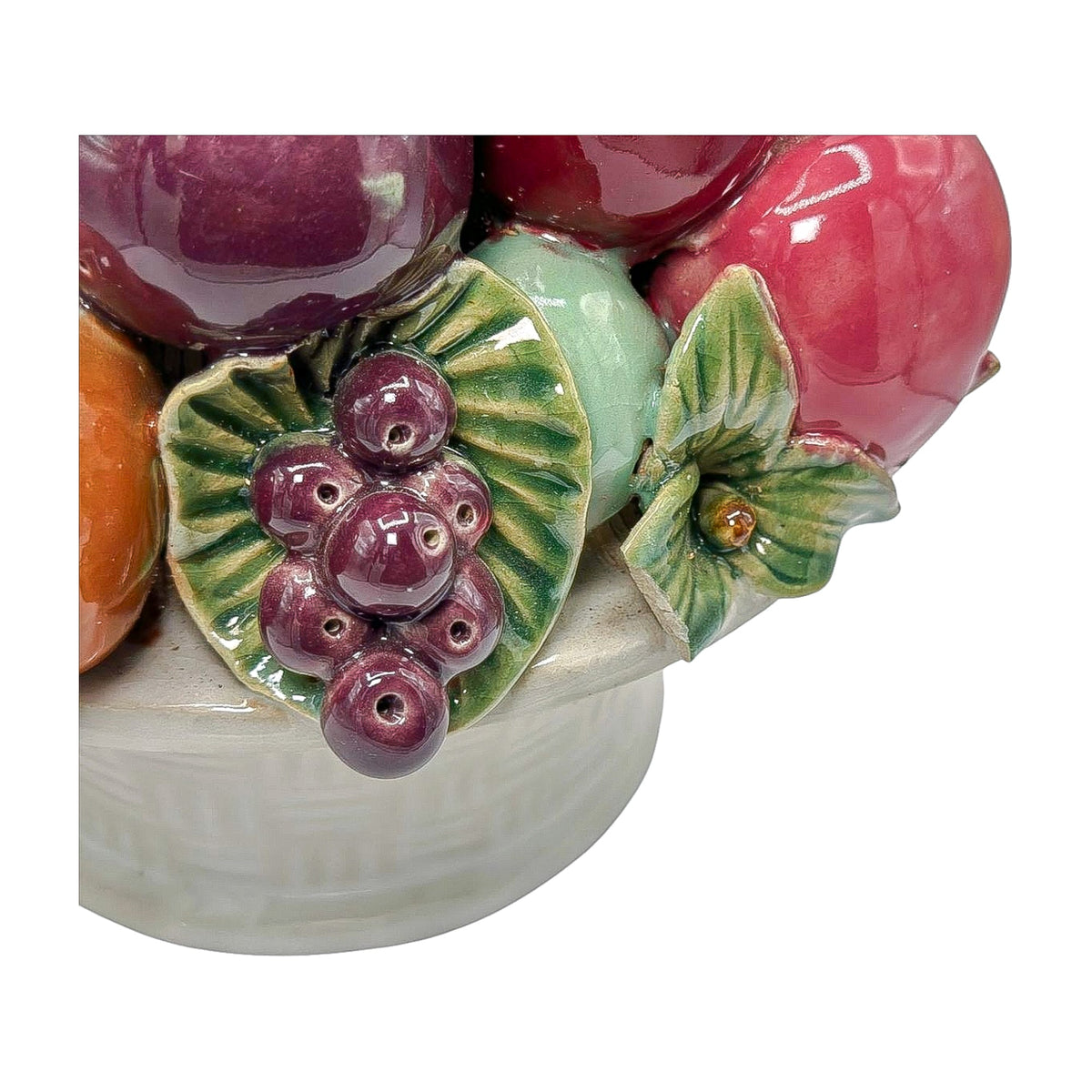 Vintage Ceramic Fruit in Basket