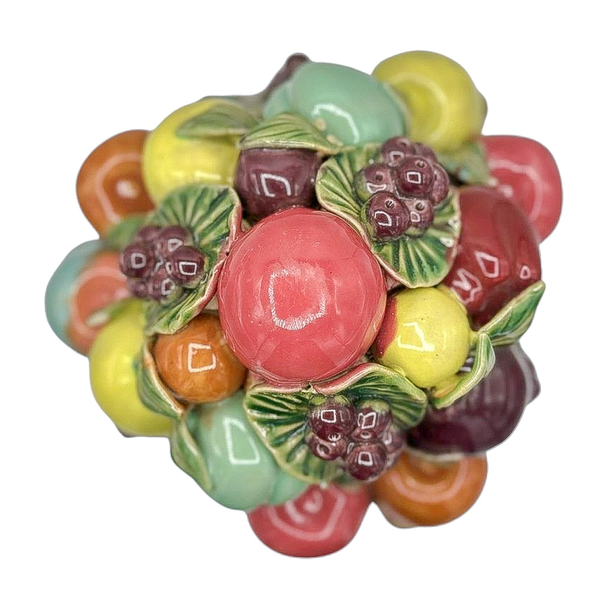 Vintage Ceramic Fruit in Basket