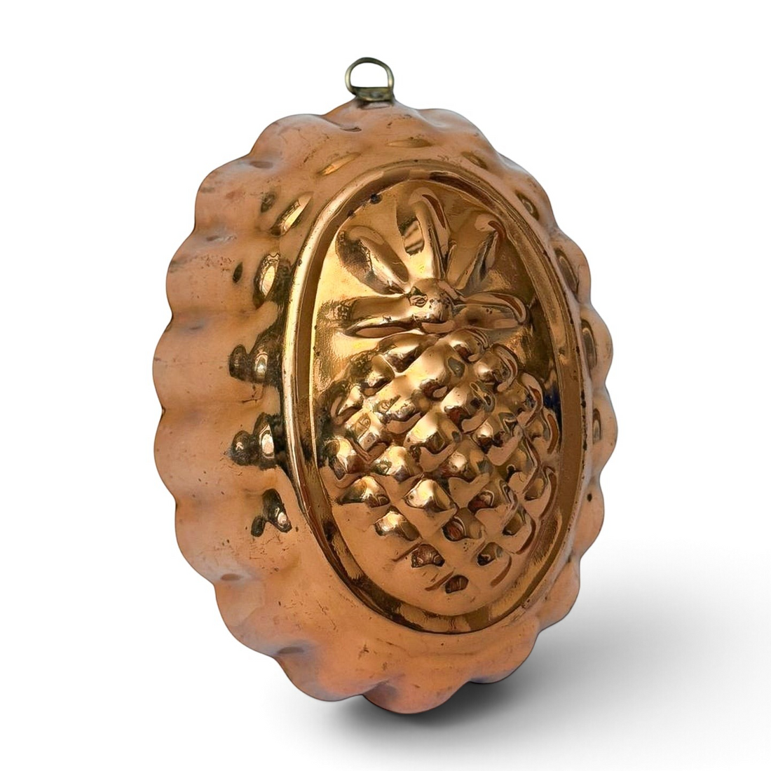 Portuguese Copper Pineapple Mold | Hanging Kitchen Form