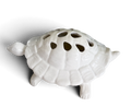 Mottahedeh White Ceramic Turtle Flower Frog