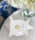 Mottahedeh White Ceramic Turtle Flower Frog